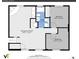 One-story floorplan with two bedrooms and a bath at 16193 E Dickenson Pl, Aurora, CO 80013