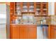 Stainless steel appliances and granite counter tops in the kitchen at 1201 N Williams St # 3B, Denver, CO 80218