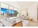 Comfortable living area with a view of the terrace at 1201 N Williams St # 3B, Denver, CO 80218