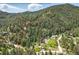 Aerial view of property lines on wooded lot nestled in the mountains at 1037 Wagonwheel Gap Rd, Boulder, CO 80302