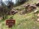 Scenic park sign at Anne U. White Trailhead entrance by Boulder County Parks & Open Space Department at 1037 Wagonwheel Gap Rd, Boulder, CO 80302
