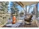 Private deck with seating area and backyard views at 8962 Sunset Ridge Ct, Highlands Ranch, CO 80126