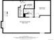 Floor plan illustrating the layout of the basement, including recreation room, bedroom, and laundry area at 3541 E 118Th Ave, Thornton, CO 80233