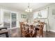 Charming dining room featuring a rustic table, ample natural light, and access to the outdoor patio at 3541 E 118Th Ave, Thornton, CO 80233