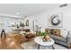 Comfortable living room featuring modern décor, hardwood floors, and plenty of natural light at 1861 Mallard Dr, Superior, CO 80027