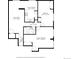 A detailed floor plan showcasing the layout and dimensions of each room in the residence at 1155 N Ash St # 102, Denver, CO 80220