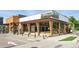 Exterior of a contemporary restaurant with modern architecture and outdoor seating at 1155 N Ash St # 102, Denver, CO 80220