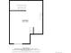 Schematic floor plan of the basement with dimensions, showing the expansive space at 12827 W Burgundy Pl, Littleton, CO 80127