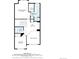 A floor plan displaying the upper level of the home, including the main bedroom, bedroom and bathrooms at 12827 W Burgundy Pl, Littleton, CO 80127