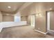 Finished basement with neutral walls and carpet at 9441 Wolfe St, Highlands Ranch, CO 80129