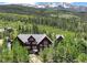 Majestic home nestled in a serene mountain setting, surrounded by lush trees and offering breathtaking views at 300 Gold Hill Rd, Breckenridge, CO 80424