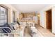 Charming kitchenette includes cabinets, a countertop with bar seating, and tile flooring at 300 Gold Hill Rd, Breckenridge, CO 80424