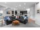 Open-concept living room connected to kitchen with plenty of seating and natural light at 24355 E Briarwood Ave, Aurora, CO 80016