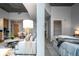 Modern open concept living room featuring contemporary décor and hardwood floors at 1700 Bassett St # 1119, Denver, CO 80202