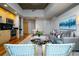 Comfortable living area with sleek kitchen, modern furnishings, and an open layout at 1700 Bassett St # 1119, Denver, CO 80202