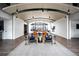 Inviting lounge area with stylish seating, modern lighting, and city views at 1700 Bassett St # 1119, Denver, CO 80202