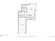 Basement floor plan showing a bedroom, bathroom, and garage at 45 Jackson St # A, Denver, CO 80206