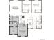 Upstairs floor plan featuring a primary bedroom, laundry, and three additional bedrooms with two baths at 498 S Rifle St, Aurora, CO 80017