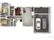 Overhead floor plan showcasing bedrooms, bathroom, living area, and attached two-car garage at 8932 Eastridge Rd, Golden, CO 80403