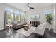 Bright living room featuring large windows, hardwood floors, and comfortable seating at 1813 W 67Th Ave, Denver, CO 80221