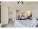 Main bedroom with high ceilings and walk-in closet at 2829 S Fox Ct, Englewood, CO 80110