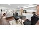Inviting basement living space with kitchenette and stylish seating for entertaining guests at 325 S High St, Denver, CO 80209