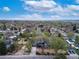 Picturesque aerial view of a neighborhood with tree-lined streets and mountain range at 6260 Lamar St, Arvada, CO 80003