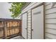 Outdoor storage unit and backyard with wooden fence at 1811 S Quebec Way # 31, Denver, CO 80231