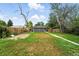 Spacious backyard with a combination of grass, a detached garage, and privacy fencing at 1941 Alton St, Aurora, CO 80010