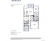 Floor plan featuring the Whitley first floor with bedrooms, bathrooms, and a two-car garage at 454 Basin Daisy St, Castle Rock, CO 80104