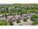 Aerial view of a neighborhood showcasing the home's location and community setting at 3092 Fox Sedge Pl, Highlands Ranch, CO 80126