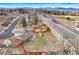 Panoramic aerial view of the home, highlighting its location near a park, and open spaces at 7162 Quay St, Arvada, CO 80003