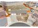 A high angle aerial shot of the home and backyard with privacy fence at 7162 Quay St, Arvada, CO 80003