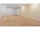Spacious unfinished basement with neutral carpet, recessed lighting, and natural light at 7162 Quay St, Arvada, CO 80003