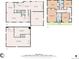 Detailed floorplan of the home showcasing the layout of each room on all three floors at 6660 E Floyd Ave, Denver, CO 80224