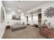 Cozy bedroom with recessed lighting, ceiling fan and neutral color scheme, complemented by soft carpet at 52900 E 88Th Ave, Strasburg, CO 80136