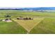 Aerial view of the property's vast land and beautifully designed home at 11784 Spruce Mountain Rd, Larkspur, CO 80118