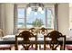 Dining room with antique table and chairs and a scenic view at 11784 Spruce Mountain Rd, Larkspur, CO 80118