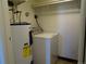 A dedicated laundry area features a water heater and washing machine at 17331 E Mansfield Ave # 311L, Aurora, CO 80013