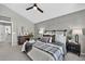 Comfortable bedroom featuring neutral tones, stylish decor, and ample natural light at 5323 E Hamilton Ave, Castle Rock, CO 80104