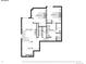 Basement floor plan includes 2 bedrooms, Gathering room, wet bar, laundry and bathroom at 9443 Palisade Ct, Highlands Ranch, CO 80130