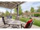 Expansive back patio is an inviting outdoor space with comfortable seating and views of the landscaped backyard at 4767 S Odessa St, Centennial, CO 80015