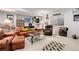 Finished basement area with comfortable seating and sports-themed decor at 4767 S Odessa St, Centennial, CO 80015
