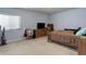 Bedroom featuring carpet, neutral paint and a large window at 4767 S Odessa St, Centennial, CO 80015