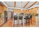 Kitchen with breakfast bar, granite countertops, stainless steel appliances, and wood cabinets at 4749 Old Post Ct, Boulder, CO 80301