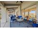 Relaxing outdoor patio with ample seating and covered ceiling at 4749 Old Post Ct, Boulder, CO 80301