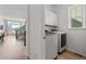 Convenient laundry room with modern washer and dryer at 16722 Shoshone St, Broomfield, CO 80023