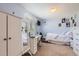 This bedroom has a desk, a mirror, and a bed at 4276 S Tempe Ct, Aurora, CO 80018
