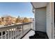 Private balcony with view of the community at 9343 Amison Cir # 103, Parker, CO 80134