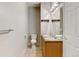 Clean bathroom with double vanity, toilet and shower/tub combo at 9343 Amison Cir # 103, Parker, CO 80134